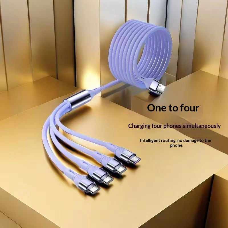 4-in-1 Fast Charging Cable USB-C Lightning Micro