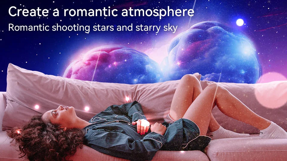 12-in-1 Galaxy Star Projector - Meteor Night Light Lamp with Ultra Clear HD Projection