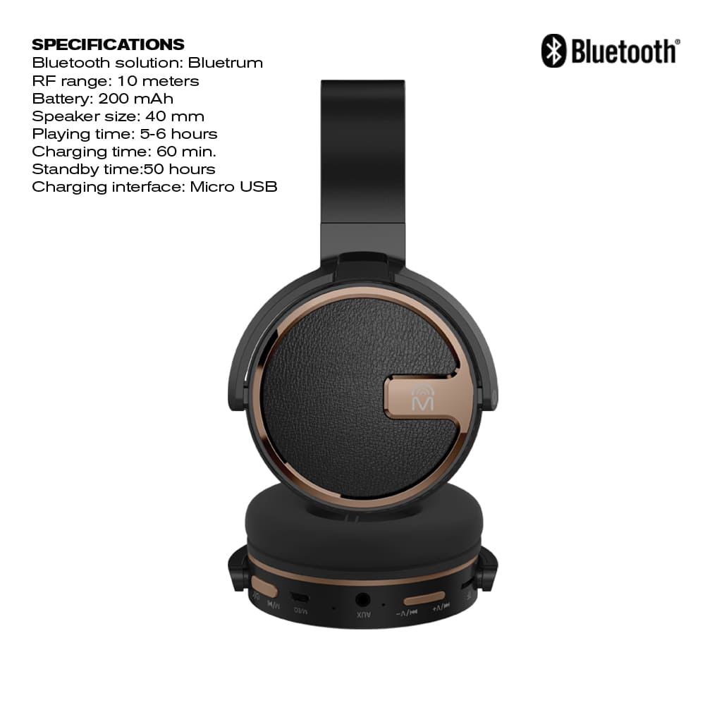 M Series XS5 Wireless Bluetooth Stereo Headphones - 24248