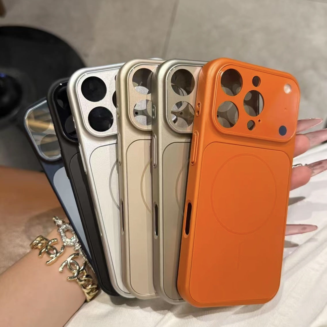 Magnetic iPhone Case - Solid Color Nano Frosted Glass MagSafe Compatible