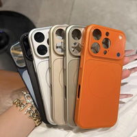 Magnetic iPhone Case - Solid Color Nano Frosted Glass MagSafe Compatible