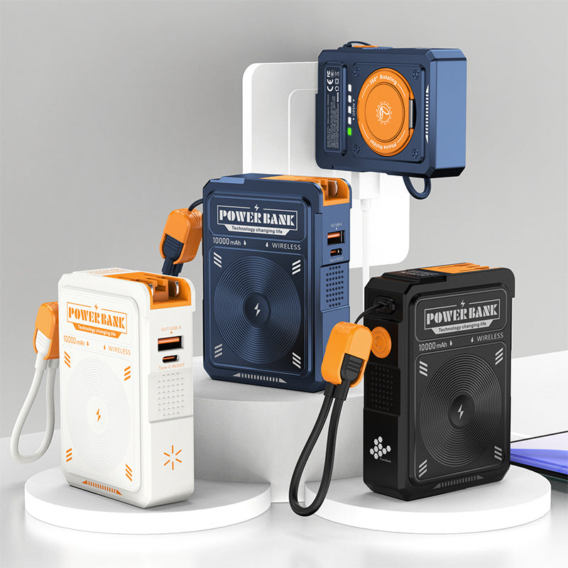 10,000 MAh Portable Power Bank With Built-in 225W Super-fast Charging And A Stand