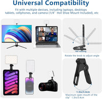 Portable LED Selfie Ring Light - Rechargeable Fill Light for Phone Photography & Video Calls