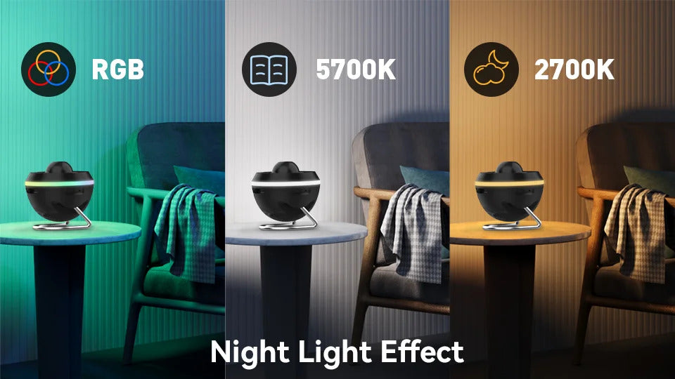 12-in-1 Galaxy Star Projector - Meteor Night Light Lamp with Ultra Clear HD Projection