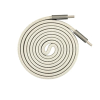 Flat wire magnetic data cable-dual C-port model-100W-white-length 1m-1 piece