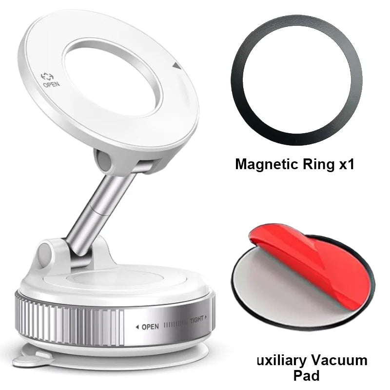 360° Vacuum Magnetic Phone Holder, Car/Gym/Mirror