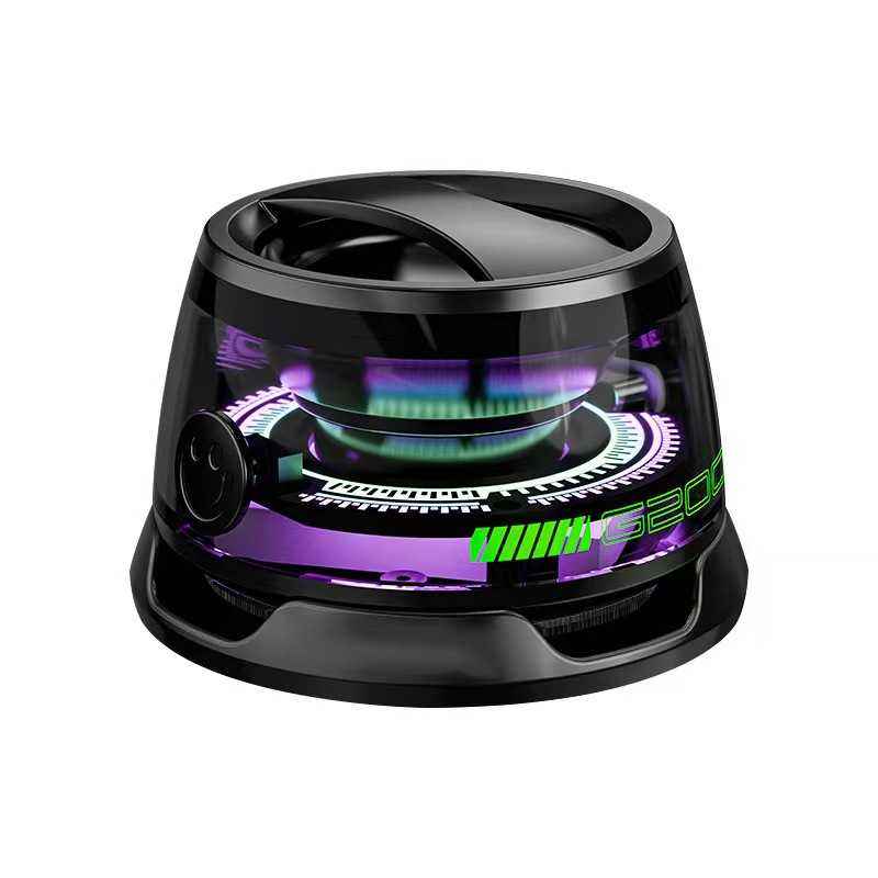 Wireless Portable Bluetooth Speaker - RGB LED, Magnetic Base, Mini UFO Design
