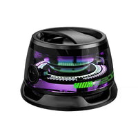 Wireless Portable Bluetooth Speaker - RGB LED, Magnetic Base, Mini UFO Design