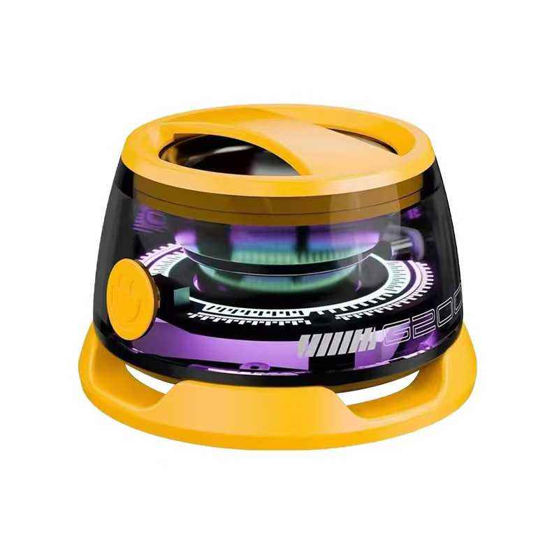 Wireless Portable Bluetooth Speaker - RGB LED, Magnetic Base, Mini UFO Design