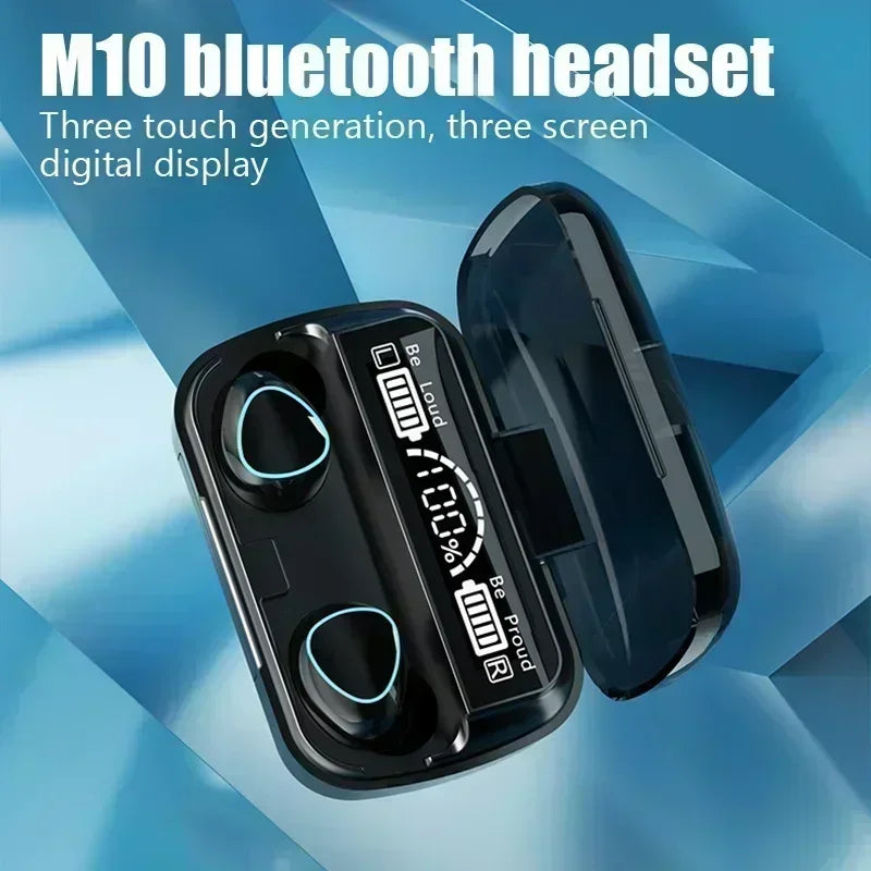 TWS Bluetooth Earphones - Wireless Stereo Earbuds with Charging Case
