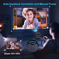 4K Smart Portable Projector - Android 11 Home Theater with WiFi & Bluetooth