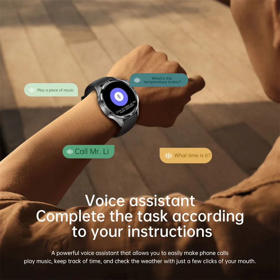 Smart Watch GT5 Pro - AMOLED GPS NFC Fitness Tracker with Heart Rate Monitor