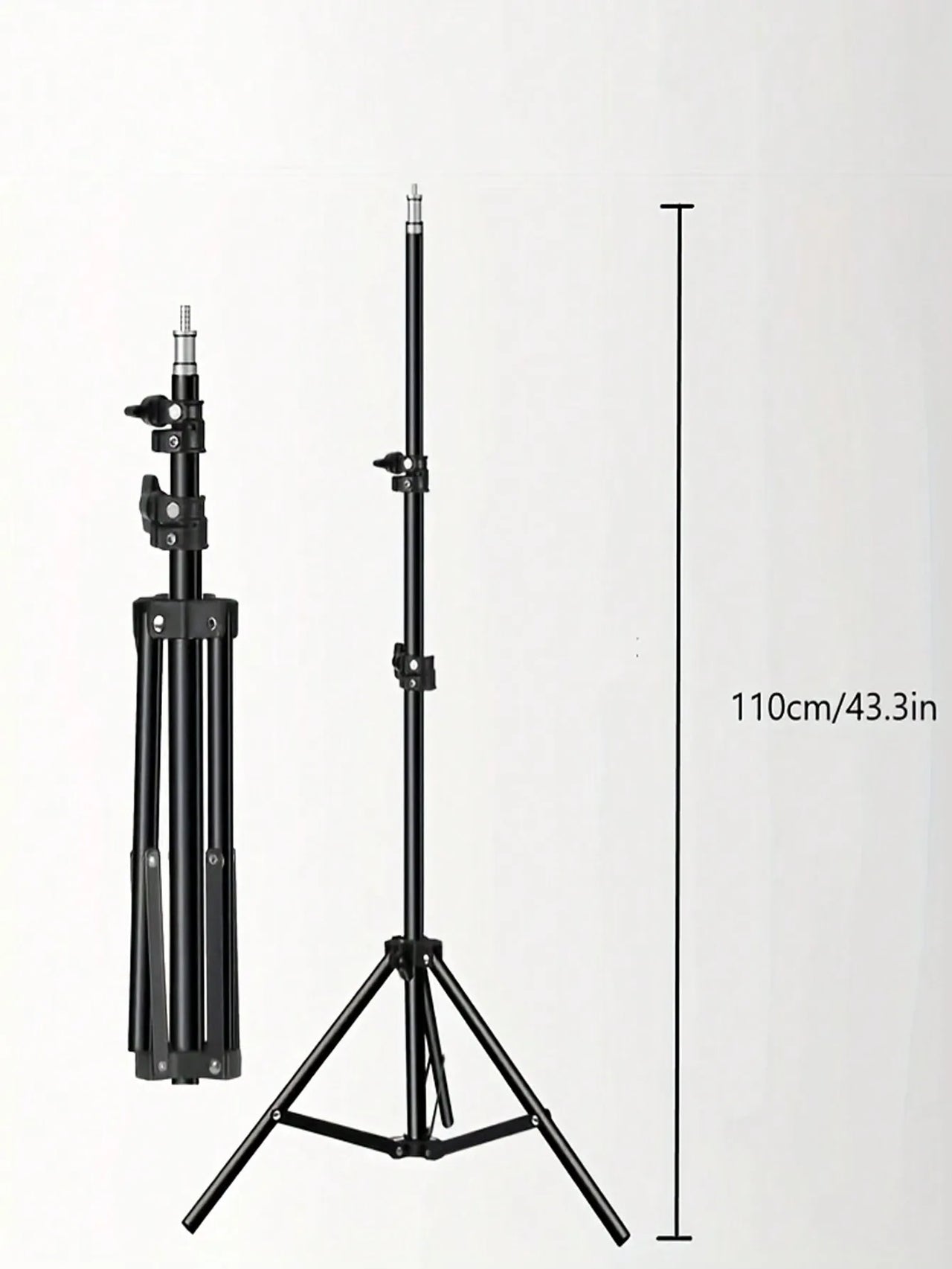 10" LED Ring Light with 110cm Tripod Stand & Phone Holder for Live Streaming, TikTok & Selfies