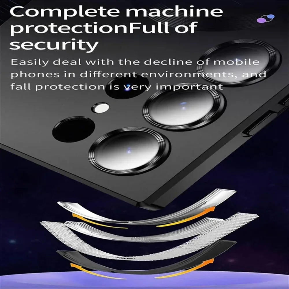 Luxury Matte Magnetic Phone Case - Samsung Galaxy S25/S24/S23/S22 Ultra