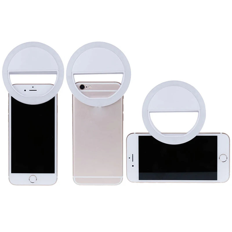 Selfie Ring Light - Clip-On LED Light for Phones, Tablets & Laptops