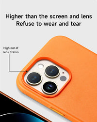 Premium MagSafe Leather Case for iPhone 17/16/15/14 Pro Max - Genuine Leather Magnetic Cover