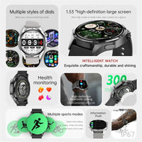 Smart Watch GT5 Pro - AMOLED GPS NFC Fitness Tracker with Heart Rate Monitor