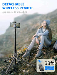 C10 Selfie Stick Wireless Bluetooth Remote Portable 72 Inch Aluminum Alloy Phone Tripod Stabilizer for iOS Android Cellphone