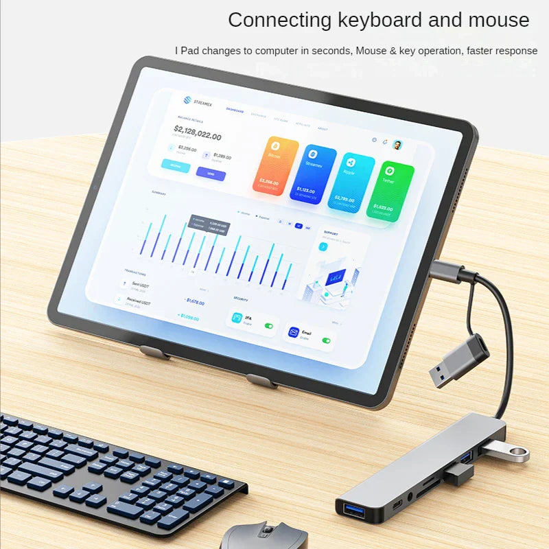 SmartGearPros 8-in-2 USB-C Hub