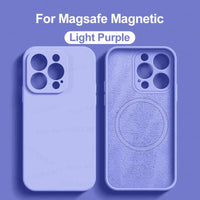 MagSafe Liquid Silicone Case for iPhone 15/14/13/12 Pro Max - Magnetic Slim Protective Cover