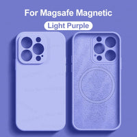 MagSafe Liquid Silicone Case for iPhone 15/14/13/12 Pro Max - Magnetic Slim Protective Cover