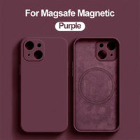 MagSafe Liquid Silicone Case for iPhone 15/14/13/12 Pro Max - Magnetic Slim Protective Cover