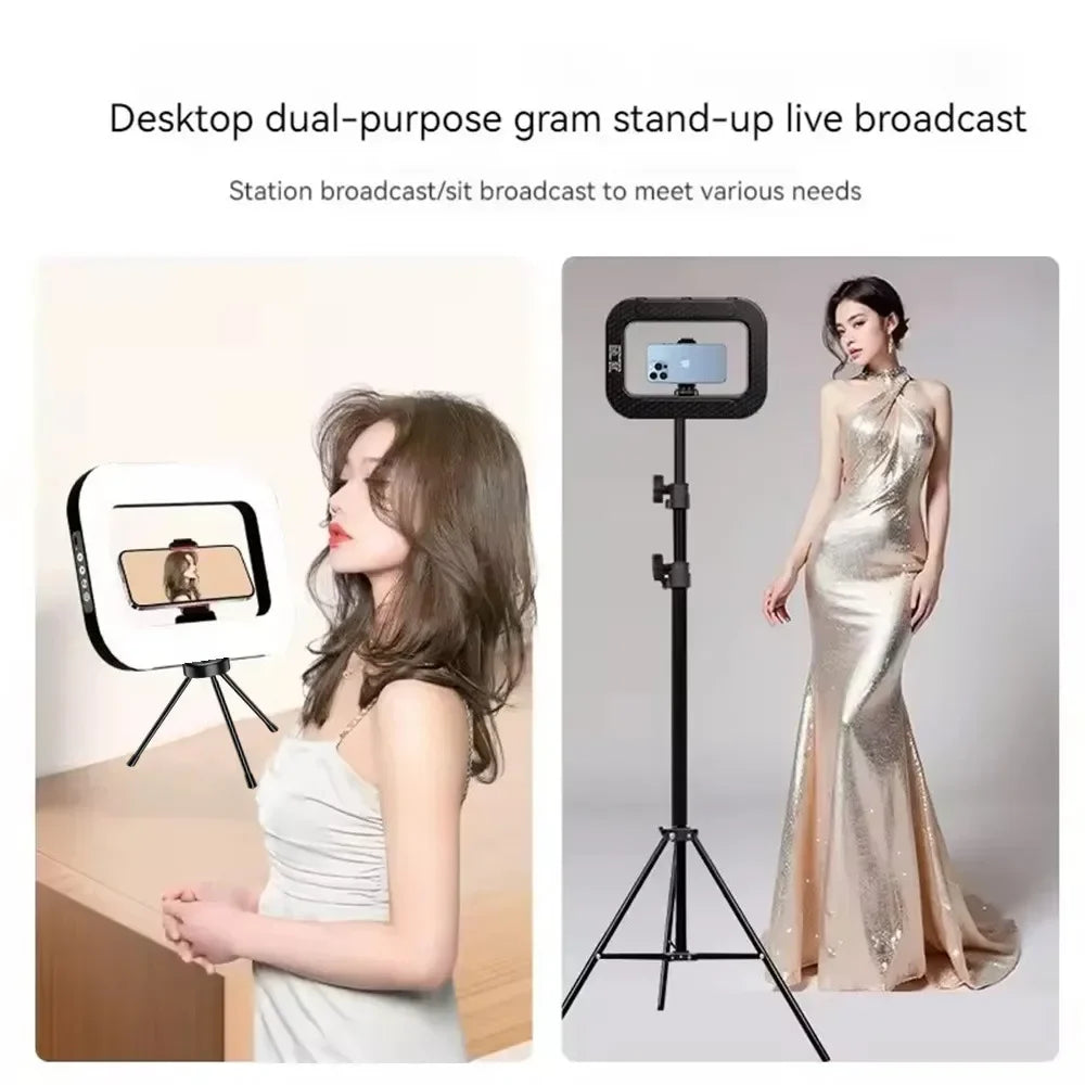 Ring Light Rechargeable For Phone Live Streaming And Selfies