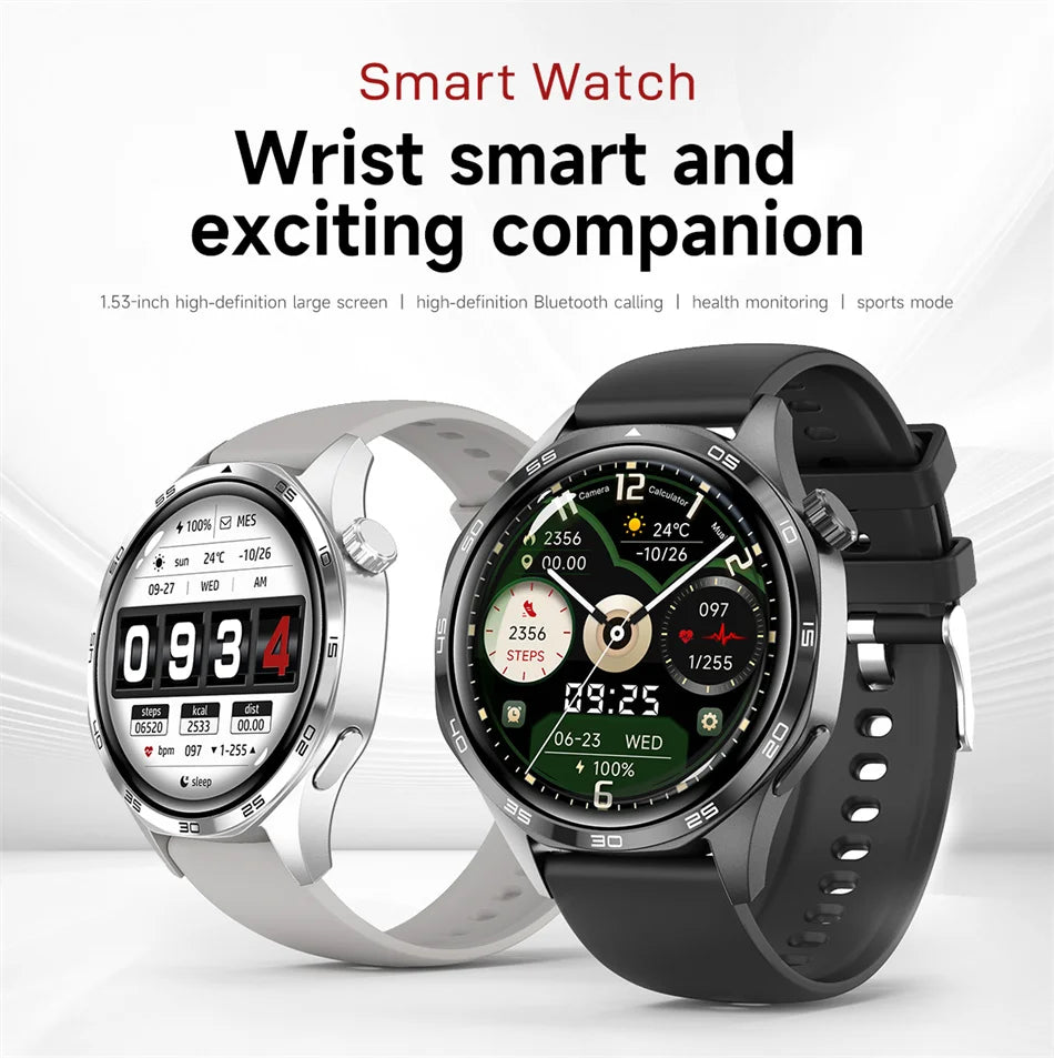Smart Watch GT5 Pro - AMOLED GPS NFC Fitness Tracker with Heart Rate Monitor