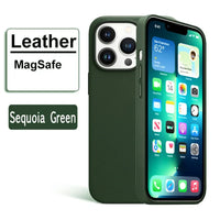 Premium MagSafe Leather Case for iPhone 17/16/15/14 Pro Max - Genuine Leather Magnetic Cover