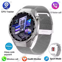 Smart Watch GT5 Pro - AMOLED GPS NFC Fitness Tracker with Heart Rate Monitor