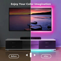 Bluetooth RGB LED Strip Lights - Smart App Control Music Sync Room Decor