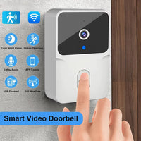 Smart WiFi Video Doorbell Camera - 2.4G Wireless HD Intercom with Night Vision