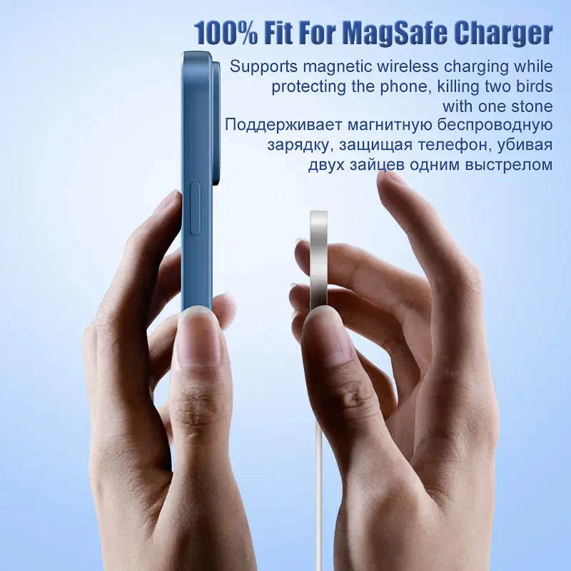 MagSafe Liquid Silicone Case for iPhone 15/14/13/12 Pro Max - Magnetic Slim Protective Cover