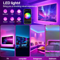 Tuya WiFi LED Strip Lights Smart Life USB 5050 RGB Lamp Tape TV PC Backlight Room Light Flexible Diode Work With Alexa Google