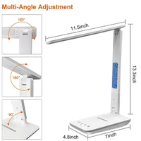 2-in-1 Wireless Charger & LED Desk Lamp - Fast Charging Pad with Touch Control