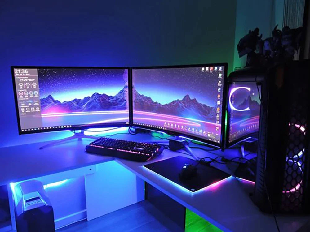 Bluetooth RGB LED Strip Lights - Smart App Control Music Sync Room Decor