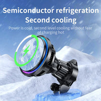 30W Ice Cooling Magnetic Wireless Car Charger - MagSafe Fast Charging Phone Mount