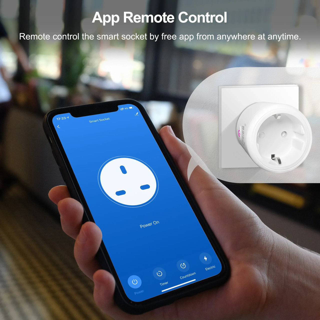 GIRIER Tuya Smart Wifi Plug EU with Power.