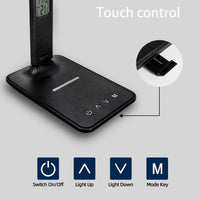 2-in-1 Wireless Charger & LED Desk Lamp - Fast Charging Pad with Touch Control