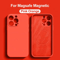 MagSafe Liquid Silicone Case for iPhone 15/14/13/12 Pro Max - Magnetic Slim Protective Cover
