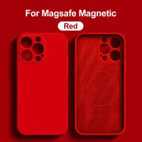 MagSafe Liquid Silicone Case for iPhone 15/14/13/12 Pro Max - Magnetic Slim Protective Cover