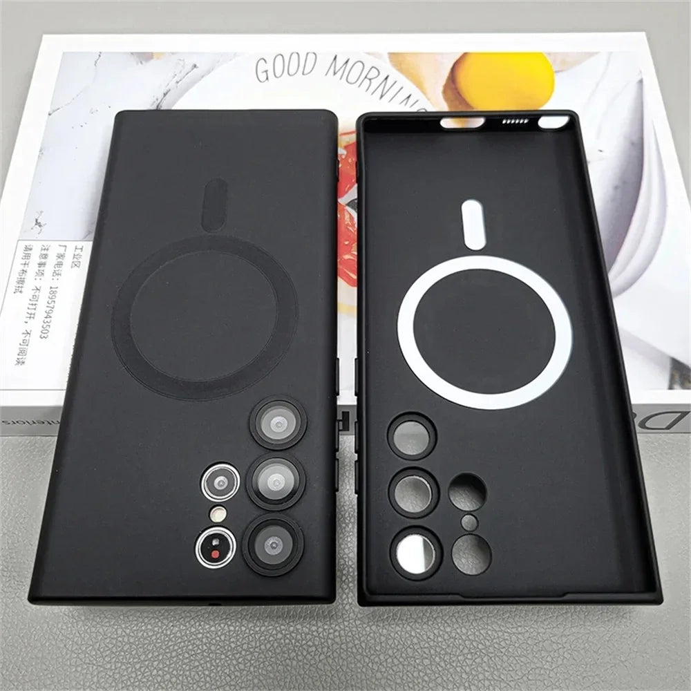 Luxury Matte Magnetic Phone Case - Samsung Galaxy S25/S24/S23/S22 Ultra