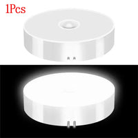 PIR Motion Sensor LED Night Light - USB Rechargeable Wireless Cabinet Lamp