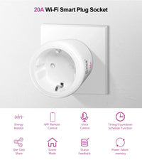 GIRIER Tuya Smart Wifi Plug EU with Power.