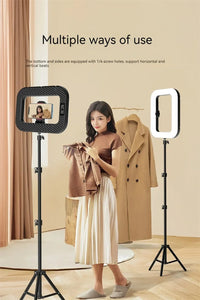 Ring Light Rechargeable For Phone Live Streaming And Selfies