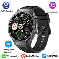 Smart Watch GT5 Pro - AMOLED GPS NFC Fitness Tracker with Heart Rate Monitor