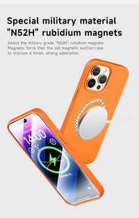 Premium MagSafe Leather Case for iPhone 17/16/15/14 Pro Max - Genuine Leather Magnetic Cover