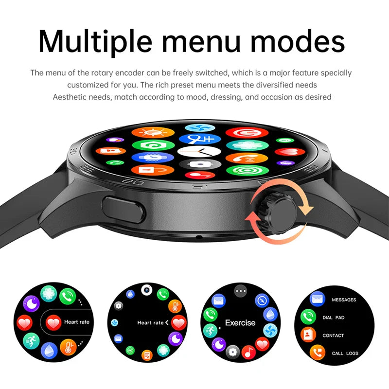 Smart Watch GT5 Pro - AMOLED GPS NFC Fitness Tracker with Heart Rate Monitor