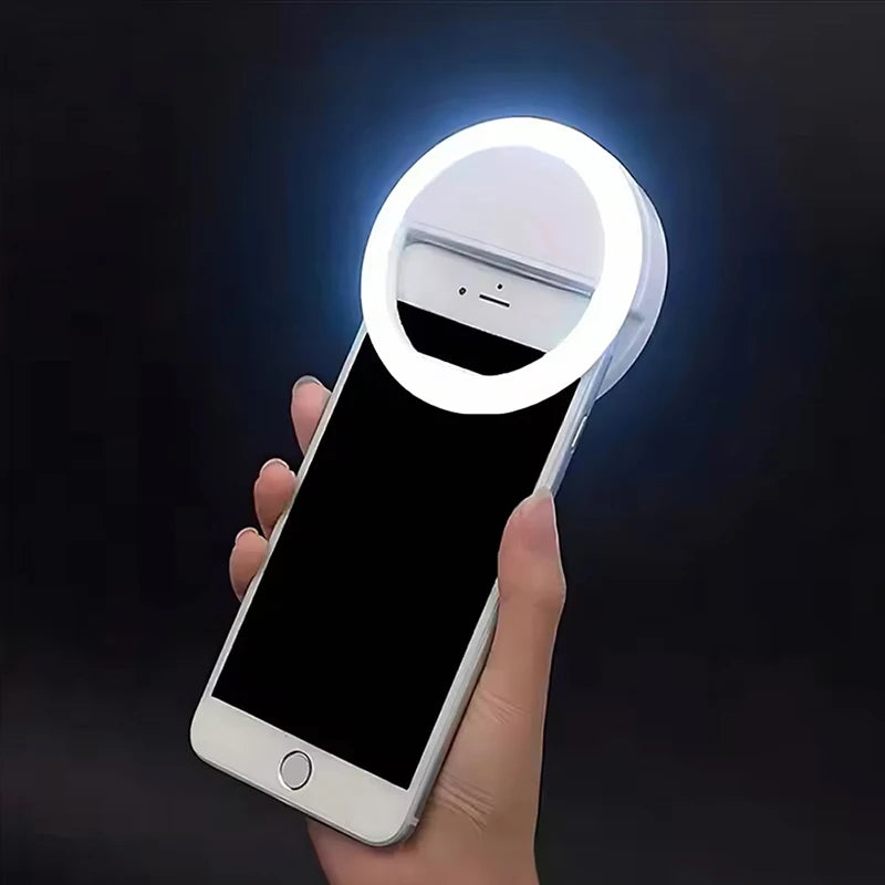 Selfie Ring Light - Clip-On LED Light for Phones, Tablets & Laptops