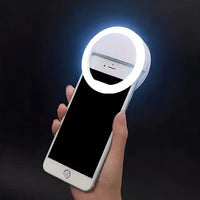 Selfie Ring Light - Clip-On LED Light for Phones, Tablets & Laptops